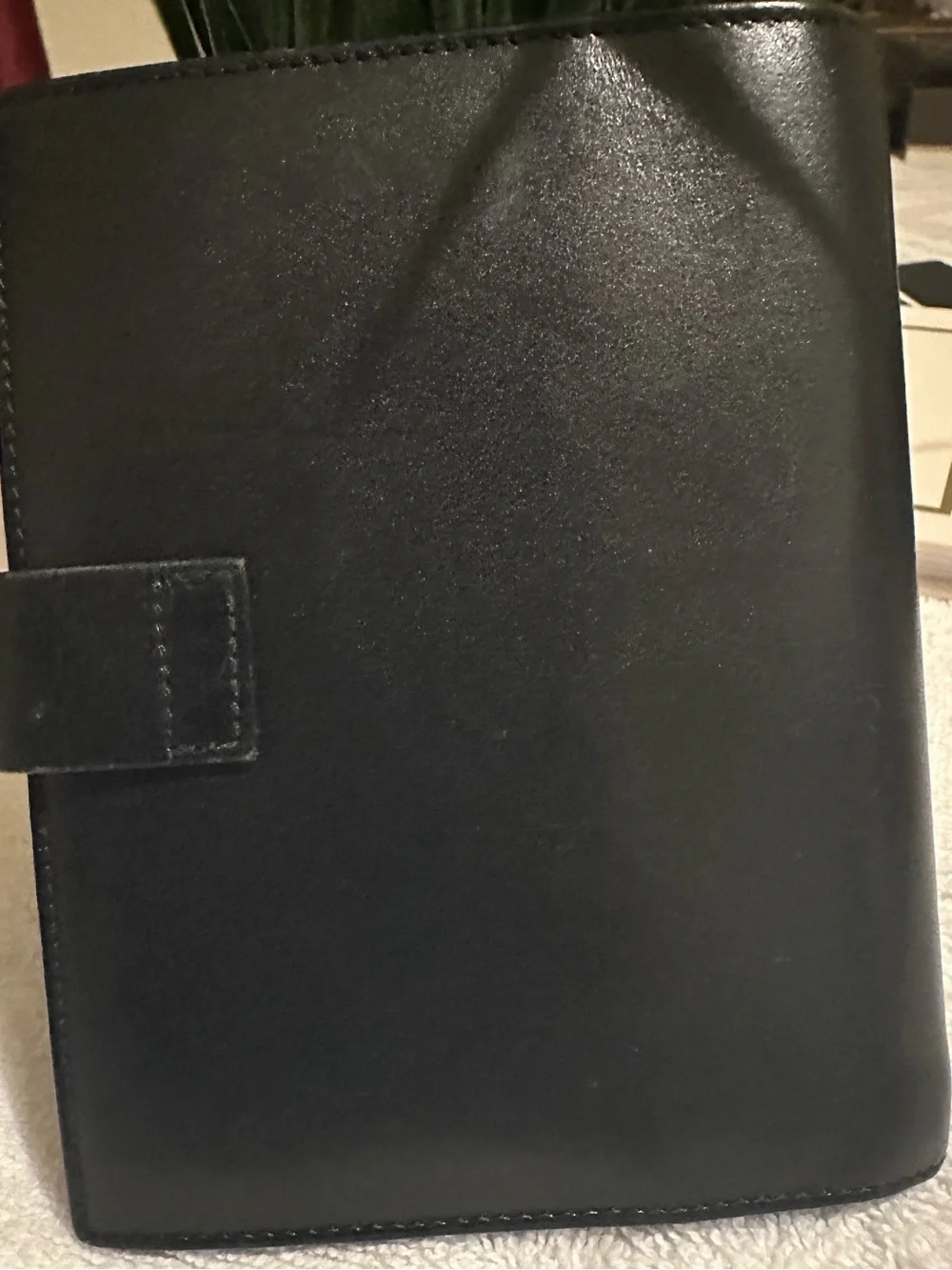 Authentic Gucci Black Leather Passport Holder Agenda Organizer
